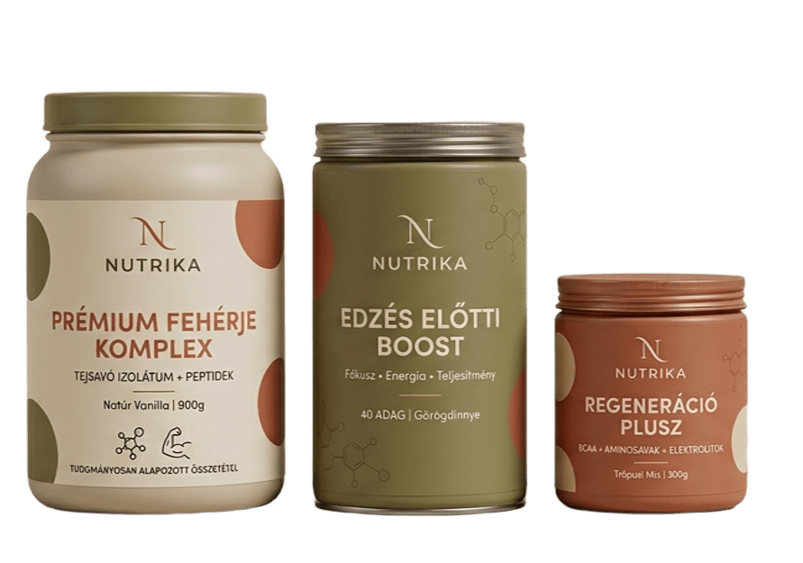 Nutrika prémium sportfehérje termék - 500g fehér tartály